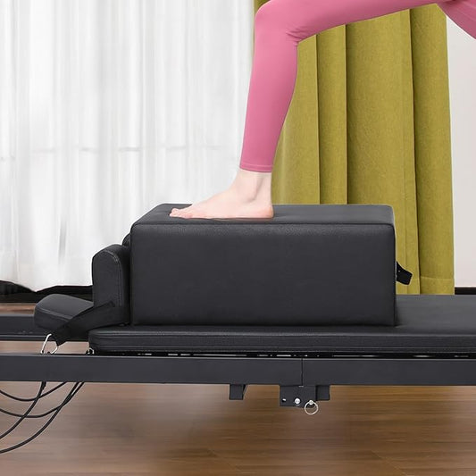 Garvee Pilates Sitting Box for Pilates Reformer,Pilates Reformer Box Pilates Equipment for Home Gym Studio Use, Pilates Reformer Accessory