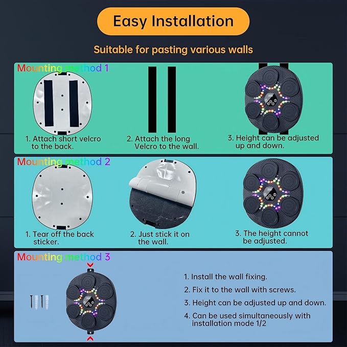 Music Boxing Machine Smart Bluetooth Boxing Equipment for Kids
