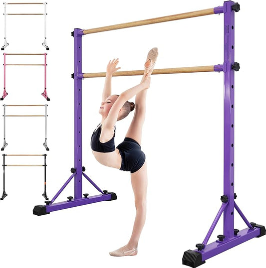 Adjustable Ballet Barre,Portable Dance bar,Fitness Equipment for Dance & Balance Excercise,Super Sturdy for Balance Workout,Weight Limit 250 LBS