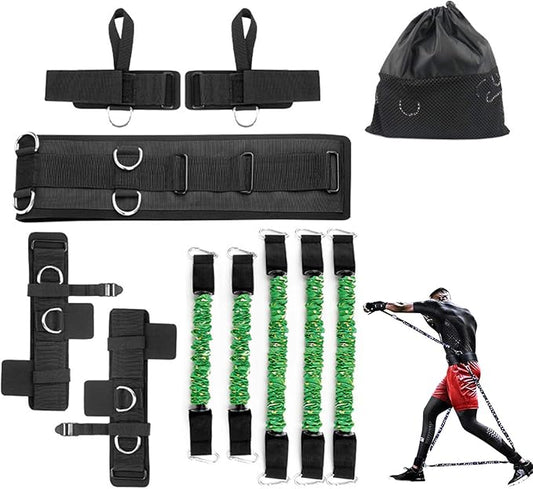 Boxing Resistance Bands Set for Speed and Agility, Workout Band Ankle Exercise Bands Legs Ankle Straps for Resistance Training Enhance Explosive Power