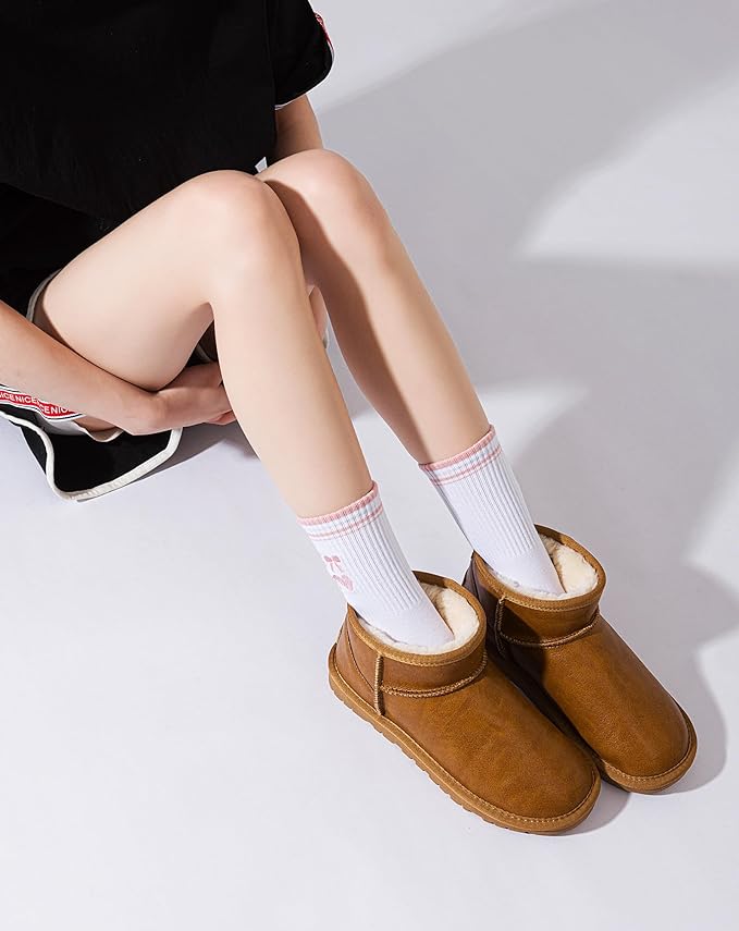Yawlsow Pilates Grip Socks for Women Yoga Grippy Socks Cute Barre Non Skid Athletic Crew Sticky Sock Workout Hospital
