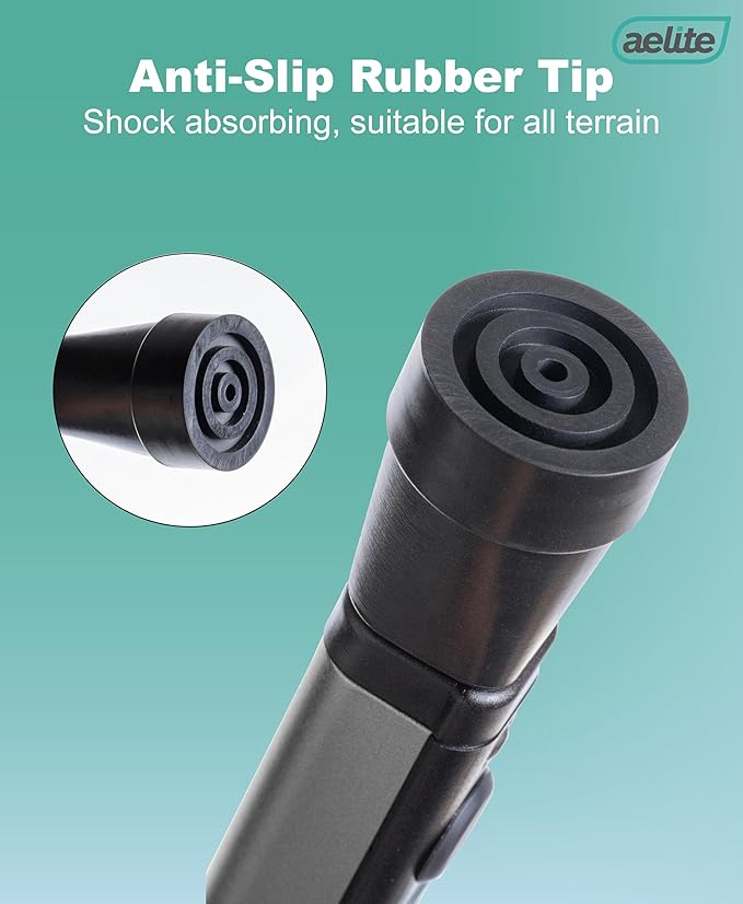 Aelite Walking Cane for Men and Women - Light, Durable, Retractable, Heavy Duty, Ergonomic Handle, High-Grade Aluminum Alloy, Canes for Seniors and Adults