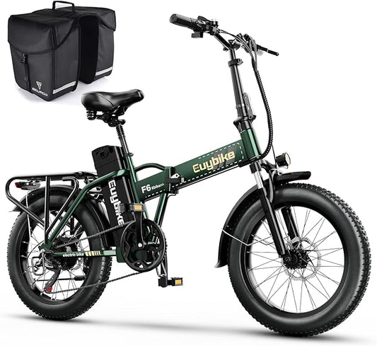 Foldable Electric Bike for Adults, 30+MPH, 48V 20Ah Removable Battery up to 80Miles, 20" Fat Tire Peak 1000W Motor Dirt Ebike Adult Electric Bicycle for City Commute Beach Mountain Adventurous E Bike