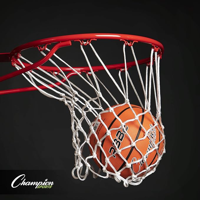 Champion Sports Rubber Basketballs – Heavy Duty Pro-Style, Indoor/Outdoor Use, Premium Basketball Equipment for Physical Education, Various Sizes & Colors (Size 3, 5, 6, 7)