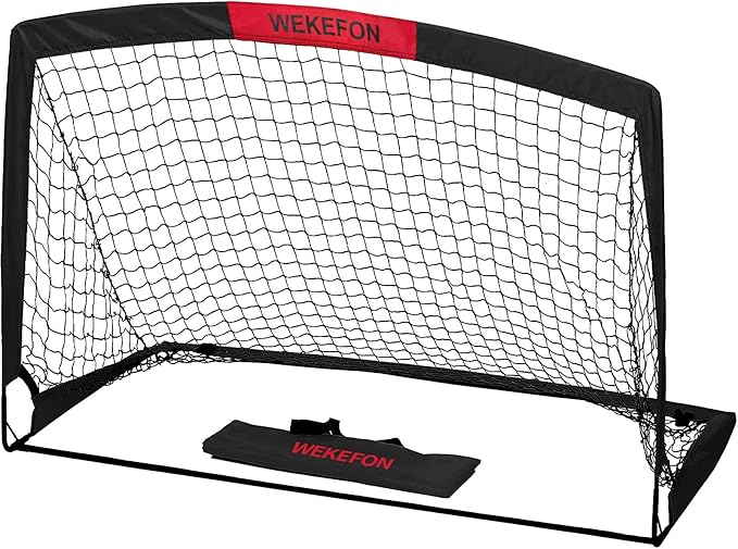 Soccer Goal 5' x 3.1' Portable Soccer Net with Carry Bag for Backyard Games and Training for Kids and Youth Soccer Practice, 1 Pack