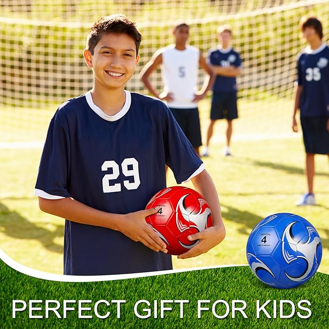 Libima 13 Pcs Soccer Ball Bulk 10 Pcs Official Soccer Ball with 2 Pump and Carry Bag Indoor Outdoor Training Game Sport Gift for Youth Adult Back to School