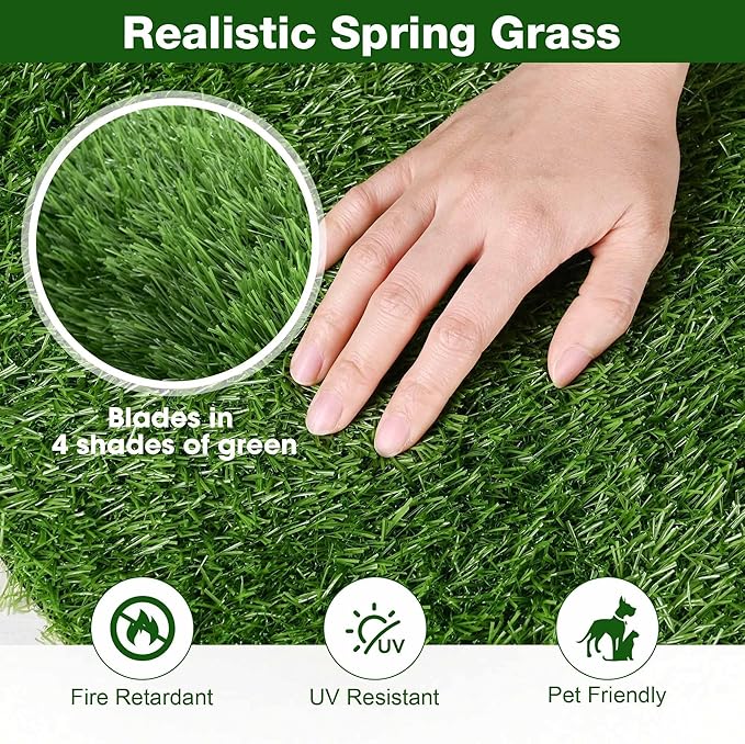 Yescom Sports Sled Strips Turf Gym Turf Flooring for Weight Sled Push Gym Equipment Outdoor Indoor Use 50'x3'x2PCS(300 Sq.Ft) 0.8" H