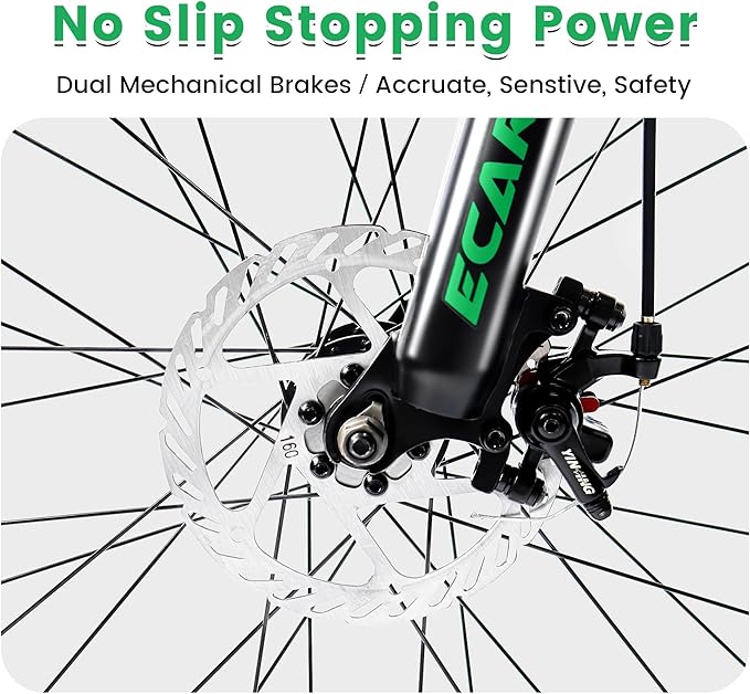 26 Inch Mountain Bike Dual Suspension for Mens Boys, 21 Speeds Steel Women Girls Mountain Bike Summer Travel Trip, Disc Brakes Adult Teens Sport Men Women Bicycle for Trail Commuter City Road