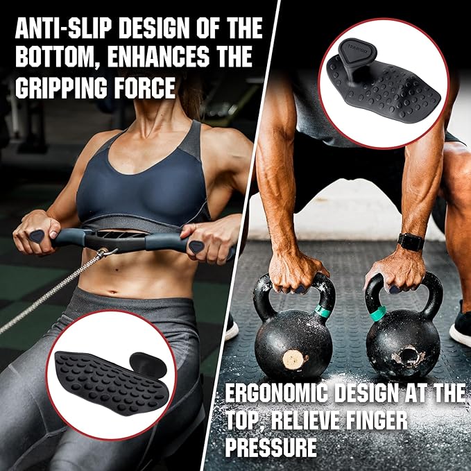 Anti-Slip Workout Grips, Ergonomic Palm Protection for Weight Lifting, Pull-Ups & Gym Training