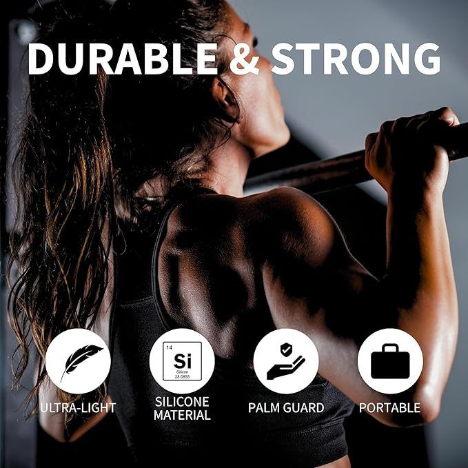 Workout Grips for Weight Lifting – Non-Slip Gym Grips, Hand Grips for Deadlifts, Rows, Lifting Grips & Weight Grip Pads for Men and Women – Gym Gloves Alternative