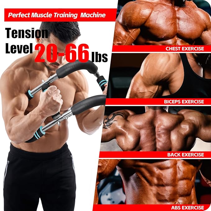 Twister Arm Trainer, 40-100lb Adjustable Twister Arm Exerciser for Men, Chest & Muscle Trainer Workout Equipment, Portable Arm Strength Trainer for Strength Training