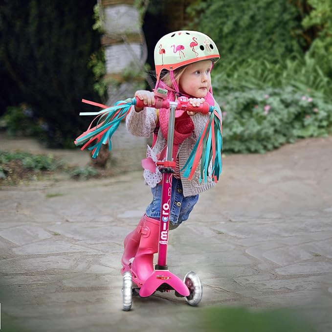 Micro Kickboard - Mini Deluxe Foldable LED Scooter, 3-Wheeled, Lean-to-Steer, Swiss-Designed Micro Scooter with LED Light-Up Wheels, for Kids Ages 2-5