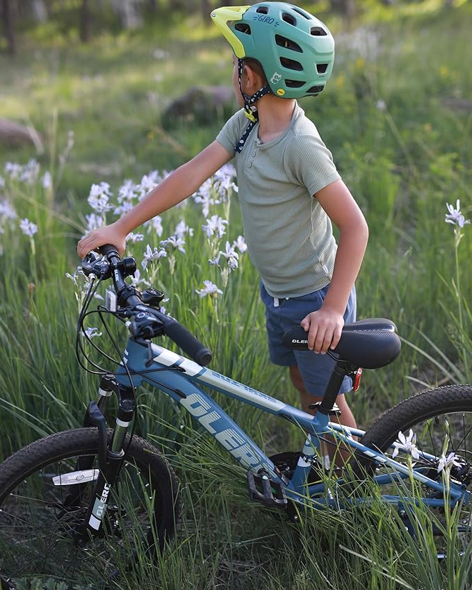 Glerc 20 24 Inch Kids Bike, Kids Mountain Bike for Boys and Girls Ages 6-14, 21-Speed Skyline Bicycle with Front Suspension and Disc Brakes, Multiple Colors