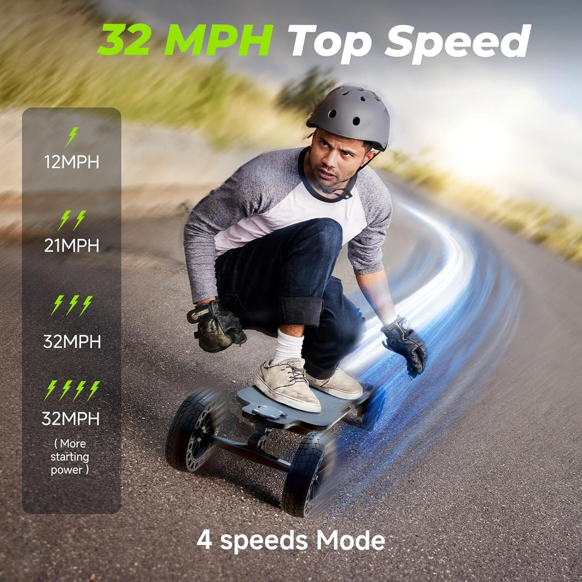 isinwheel V10 Off-Road Electric Skateboard, 3000W 32MPH for Adults
