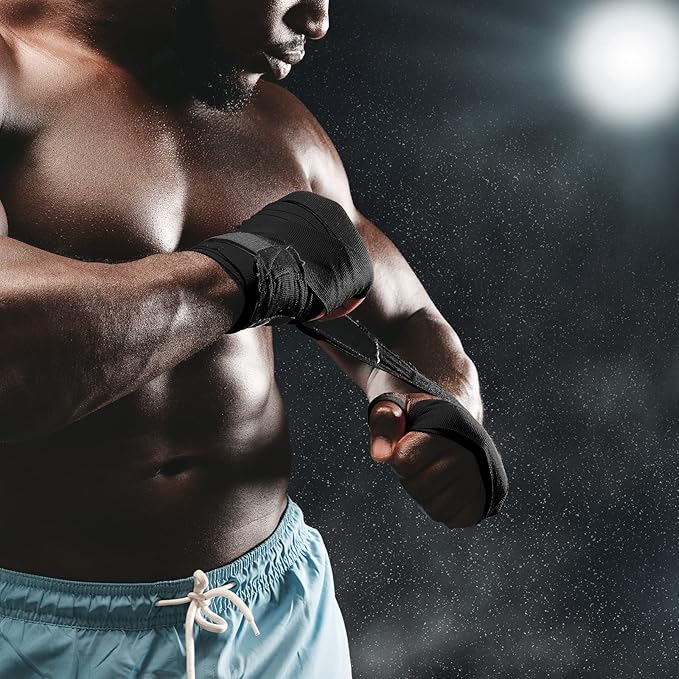 Junkin 6 Pairs Boxing Hand Wraps for Boxing Wraps Wrist Pugilism Handwraps for Men Women Kickboxing Muay Thai MMA