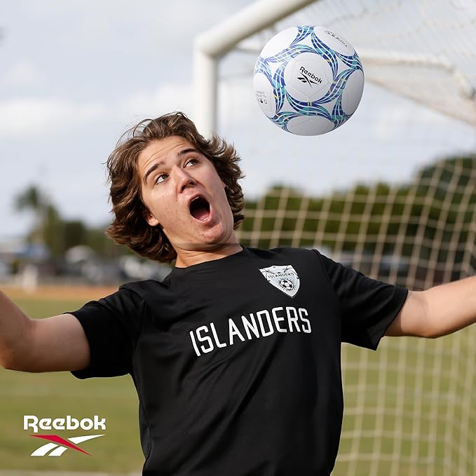 Reebok - Premium Soccer Ball, Advanced Build for Control & Durability, Size 5