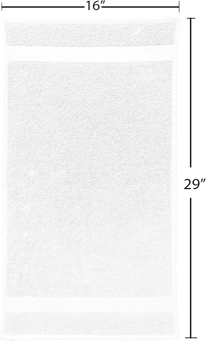 Fromm ColorSafe 100% Cotton Bleach Proof Salon Hair Towels for Hairstylists, Barbers, Spa, Gym in White, 16" by 29", 6 Count Absorbent Stain Resistant Towels for Drying Curly, Long, Wavy Hair