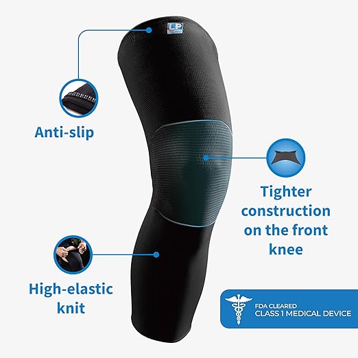 LP SUPPORT 667 Compression Sleeve Leg Full Length for Sports, Cycling, Running, Basketball, for Men Women (Yellow, XL, 1pcs)