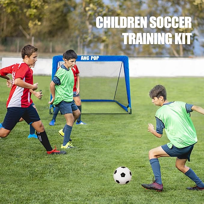 Portable Pop Up Soccer Goal for Kids Trainning and Family Game Foldable Soocer Net for Backyard with Carrying Case