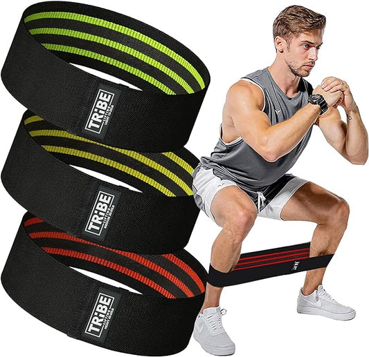 Fabric Resistance Bands for Legs - Workout Bands Resistance Bands for Men and Women - Booty Bands for Working Out - Exercise Bands Resistance Bands Set - Elastic Bands for Exercise