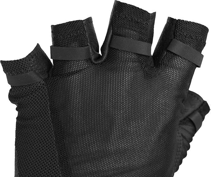 Superset Leather Workout Gloves for Weight-Lifting (Padded) Perfect for Gym Training (Breathable) Black, Size : 11 Mens XL
