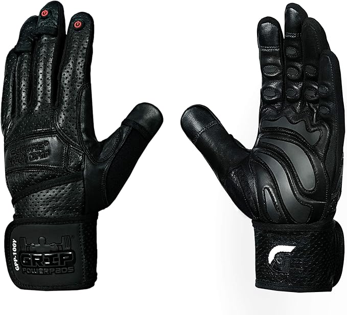 Elite Leather Gym Gloves with Built in 2" Wide Wrist Wraps Grip & Design for Weightlifting Power Lifting Bodybuilding & Strength Training Workout Exercises, Size : X-Large