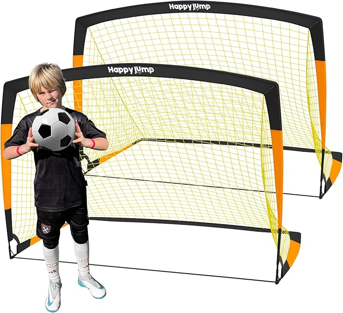 Soccer Goal 7'x5', 6.6‘x3.3', 5'x3.6', 4'x3', 3'x2.2' Soccer Net for Kids Backyard