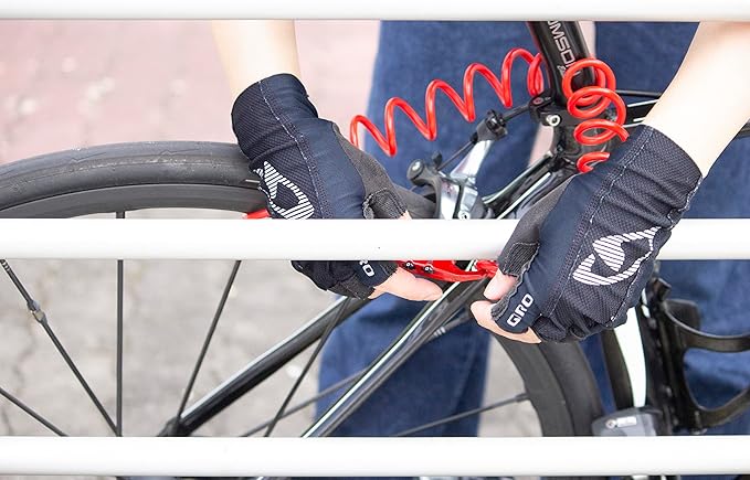 Bike Lock Cable, Q5-COCON 6ft Blue, 3-Digit Resettable Combination Cable Lock, Compact Design, Easy to Carry, Bicycle Lock Cable