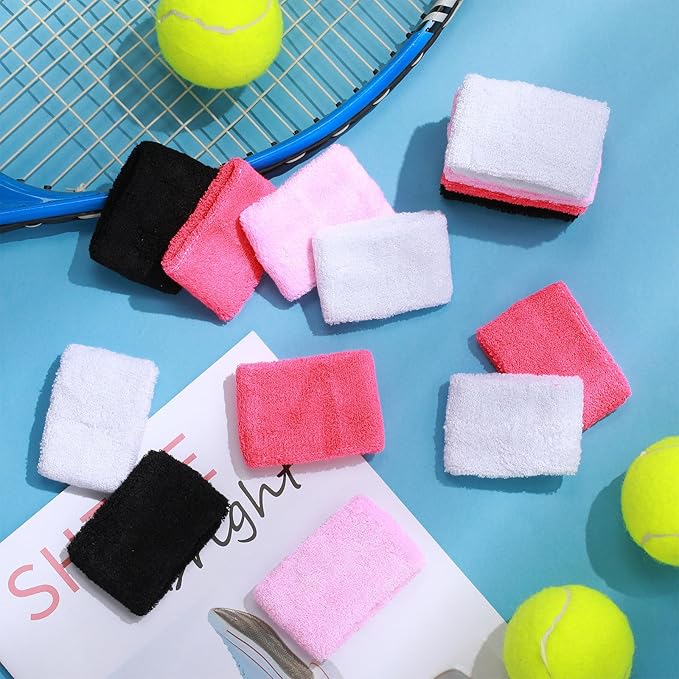 Lounsweer 72 Pcs Bulk Sports Wristbands - Sweatbands for Kids, Gifts, Party Favors, Athletics, and Fans