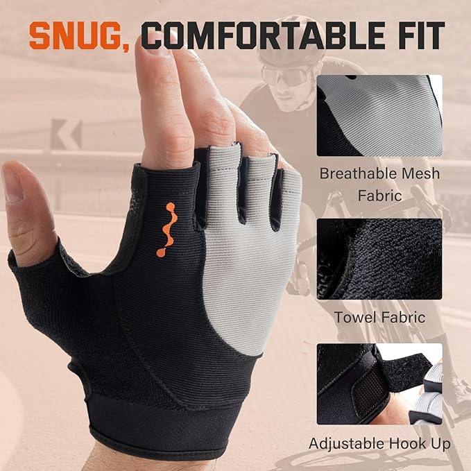 Lusper Workout Gloves for Men and Women, Full Palm Protection Weight Lifting Gym Gloves for Training, Cycling, Fitness, Exercise Hanging, and Pull Ups