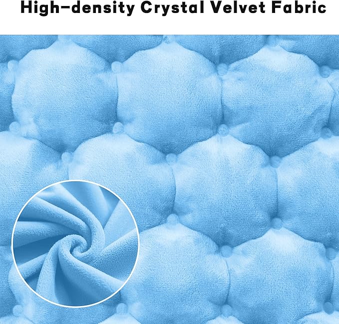 Inflatable Seat Cushion, Lightweight Camping Air Sitting Pad with Repair Cloths, Waterproof Air Cushion, Portable Air Seat Cushion for Climbing Hiking Office Airplane Car Stadium Seat