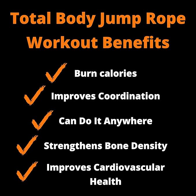 CRITICAL BENCH.COM Jump Rope, Tangle Free, Adjustable Cable Rope with Comfortable Foam Handles - For Fitness Enthusiasts Beginner, Intermediate and Advanced, Men & Women.