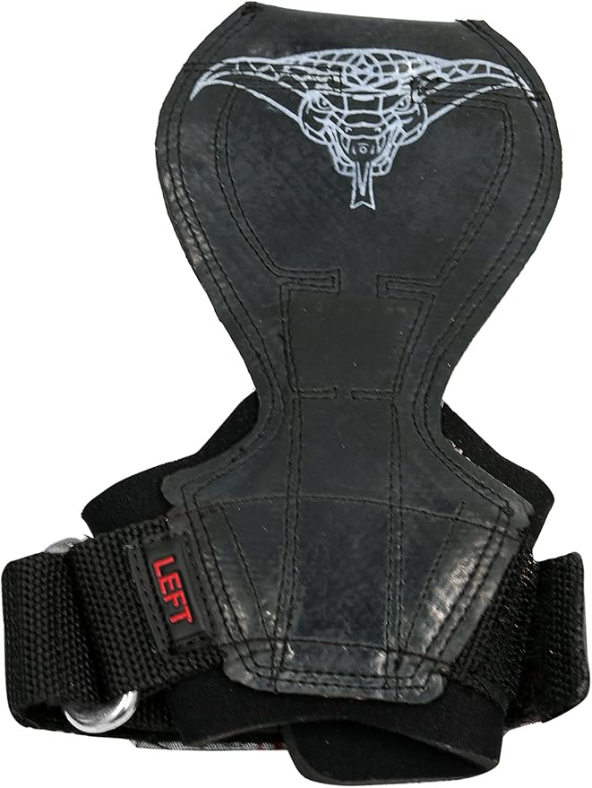 2018 Cobra Grips Flex Model Weight Lifting Gloves Heavy Duty Straps Alternative Power Lifting Hooks for Deadlifts with Padded Wrist Wrap Support Bodybuilding