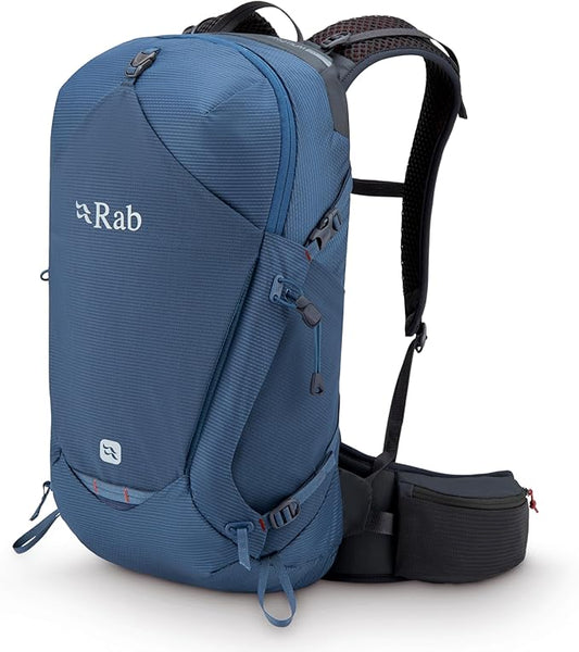 Rab Protium Lightweight Backpack - Comfortable Daypack for Hiking & Trekking - Tempest Blue - 20-Liter (Back Length - Medium/Large)