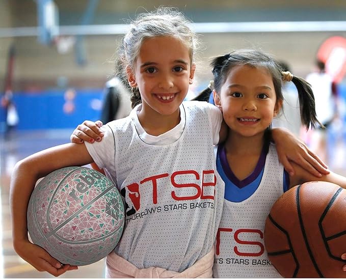 Premium Rubber/Leather Basketball - Kids & Youth, Size 3/4/5/6/7