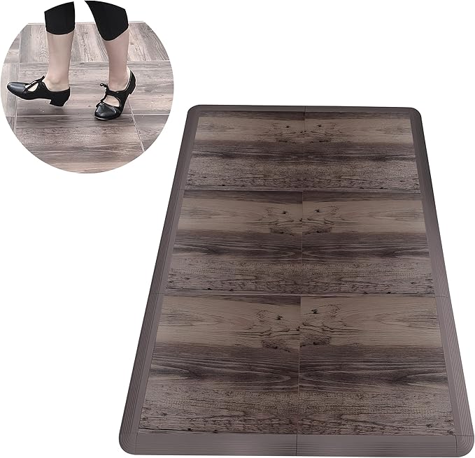 Dance Floor Tiles, Interlocking Dance Floor Tiles for Ballet, Tap, Jazz, and Irish Dance | Portable Dance Floor Tiles for Indoor Dance Flooring