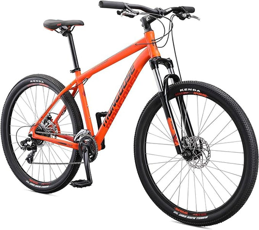 Mongoose Switchback Comp Expert Sport Trail Mountain Bike for Adult Men Women, 16/18/21-Speed Options, 27.5-Inch Wheels, Disc Brakes, Small Medium or Large Aluminum Frames, Hardtail Bicycles