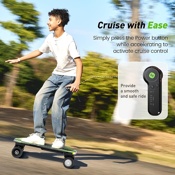 isinwheel V4/V6/V6pro/V8/V10 Electric Skateboard with Remote, 250W/450W/500W/1200W/3000W Brushless Motor, 9Mph/12Mph/30 Mph /32Mph Top Speed, Electric Longboard for Adults ＆Teens