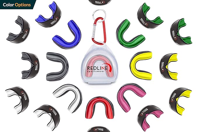 Sports Mouth Guard for Boxing, Football, MMA, Wrestling, Muay Thai, Hockey & Lacrosse Custom Fit Mouthguard for Men, Women, Kids & Youth Case Included, Comfortable, BPA Free, Braces Compatible
