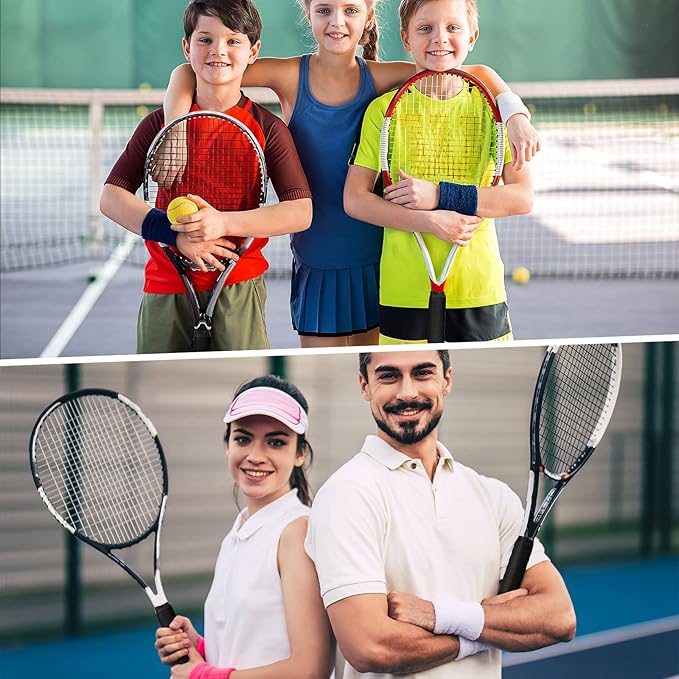 Jerify 24 Pieces Tennis Racket Grip Tape, Precut Badminton Racket Overgrips Tape with Velvety Comfort for Anti Slip and Absorbent Grip