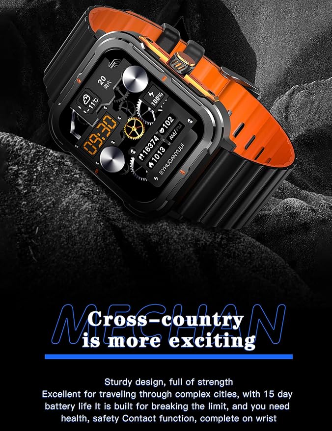 Smart Watch (Answer/Make Calls), 1.83" Smart Watches for Men Women Digital Watch Fitness Tracker with 100+ Sport Modes Heart Rate Monitor Watch for iOS Android Phones Waterproof
