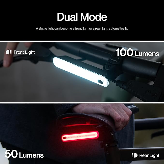UNIT 1 Smart Light | Wireless LED Turn Signals & Brake Light | USB-C Rechargeable | Magnetic Mount | Nav Remote Compatible | App-Controlled Visibility via iOS & Android
