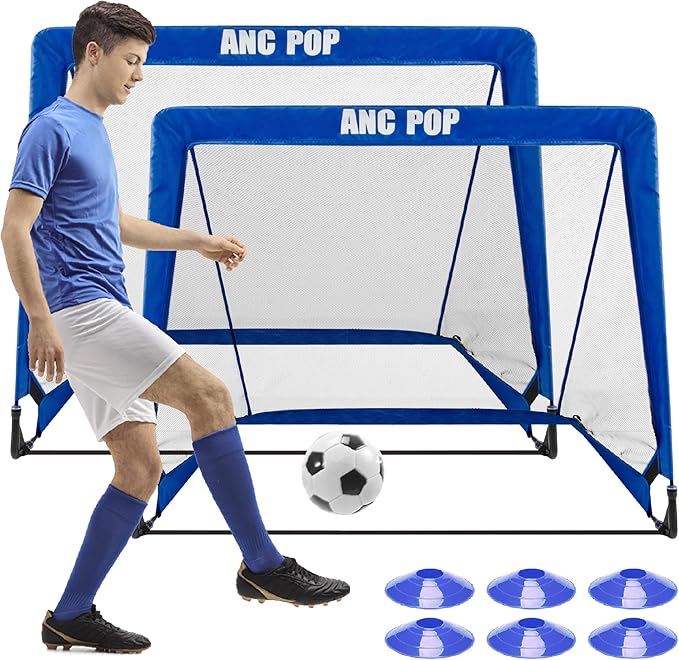 Portable Pop Up Soccer Goal for Kids Trainning and Family Game Foldable Soocer Net for Backyard with Carrying Case
