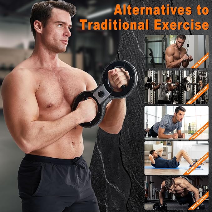 HOTWAVE Burn Machine Arm Workout, Spinning Rotator Shoulder Burn Machine - 360 Degree Rotating Burn Machine Arm Workout Equipment Machine for Men&Women with Boxing Gloves Adjustable Resistance