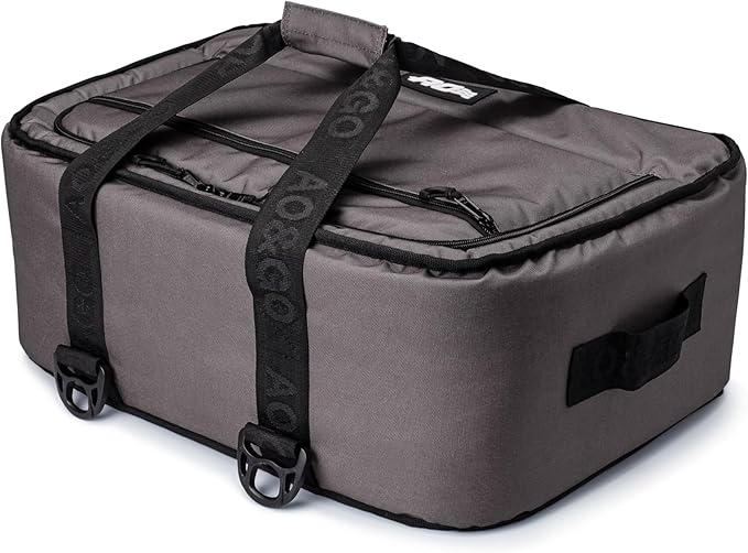 AO Coolers Stow 'n Go Canvas Soft-Sided Cooler, Low Profile and Leak Proof, Insulated for 24-Hour Cold, Smoke, 38-Can