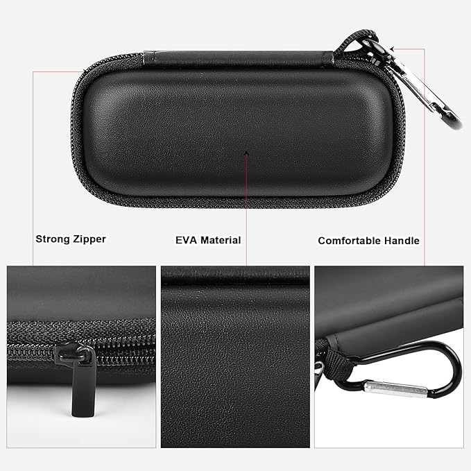 Heart Rate Monitor Case Compatible with AliveCor Kardia Mobile Personal ECG/for AliveCor KardiaMobile 6L for Apple Android Smartphone, Mini Portable Heart Rate Device Storage Carrying Holder-Box Only