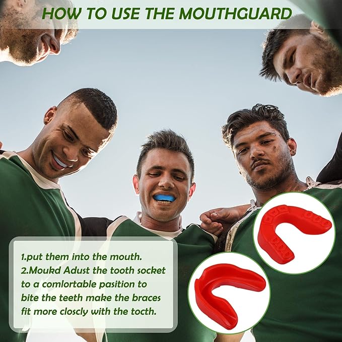 Kathfly 100 Pcs Youth Mouth Guard for Sports Mouthguard Athletic Football Mouth Guard Football Mouthpiece Gum Protection for Boxing Basketball Hockey Karate(Fresh Colors)