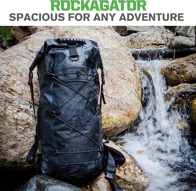 Kanarra 90L Waterproof Backpack for Camping, Hiking, Mountaineering, Backpacking, Hunting, Fishing, Canoeing, Outdoor Activities, The Wet Outdoors - Large Capacity, Roll Top Closure, Camo