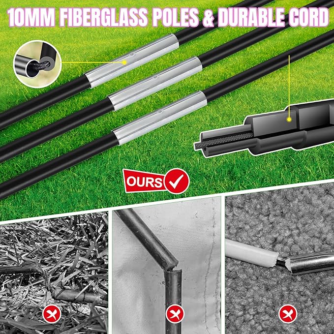 Kids Soccer Goals for Backyard Set, Portable Toddler Soccer Goal 2 of 6x4 ft, 4x3 ft, 7x5 ft, Soccer Training Equipment, Pop Up Soccer Net Kit with Size 4 Soccer Ball, Outdoor Sports Play, Youth Game