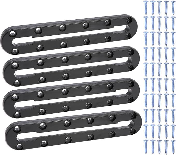 9.2 Inch Kayak Rail Kayak Mount Track Accessories for Fish Finder,Cup Holder, Anchor Cleats Kayak Gear Track for Fishing Rod Holder Kayak Gear Track to Mount Kayak Paddle Holder